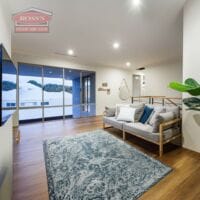 sliding aluminium window in living room