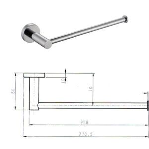 Round Series 2 Hand Towel Holder Specs