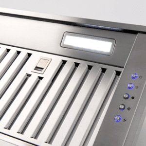 85cm Undermount Stainless Steel Rangehood - Controls