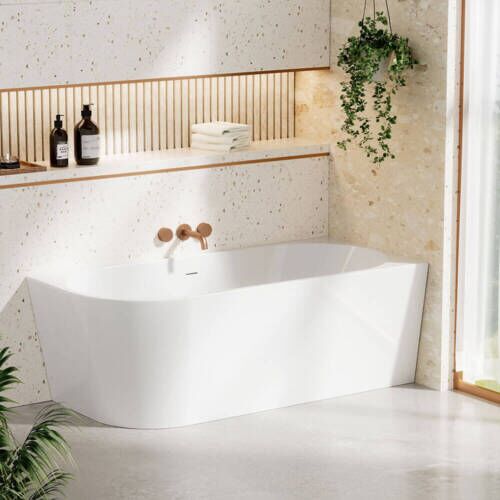 back to the wall corner bath right hand corner