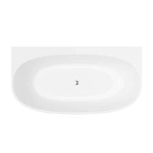 White Morocco Bath Top View