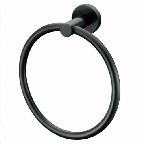 Black Round Towel Ring
