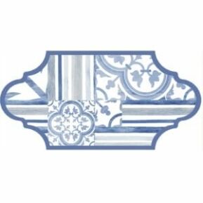 Garden Blue Feature Tile Variant 4