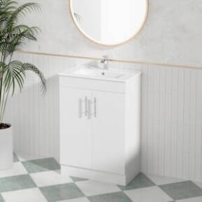 60cm Jessica Vanity Unit Bathroom Setting