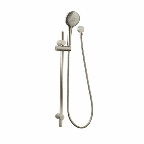Loui Hand Shower Rail Brushed Nickel Loui Hand Shower On Rail Brushed Nickel