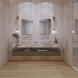 Romani Dlivorno Bone Tile Installation