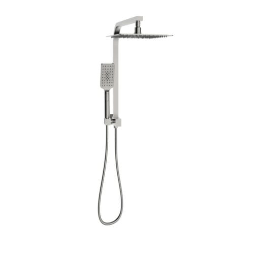 Sky Twin Shower Square Brushed Nickel