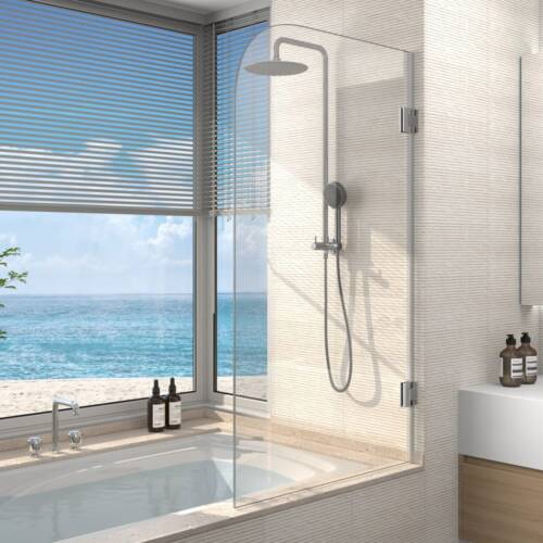 Alpine Pivot Curved Bath Screen