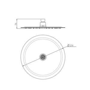 104207 Sky Round Shower Head Sky Round Shower Head Sizes