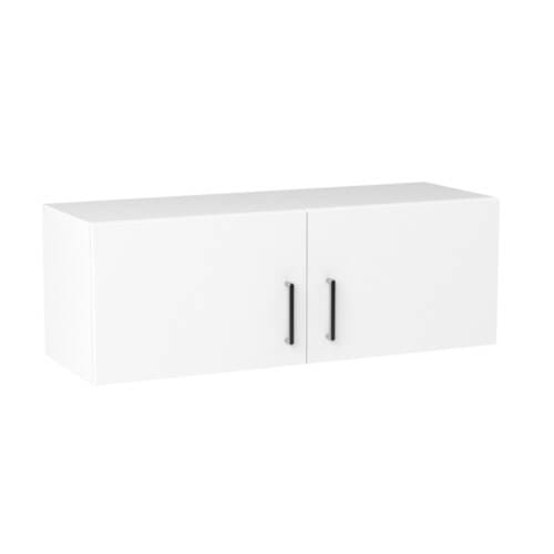 100cm Double Door Refrigerator Cabinet with Sky Chrome Handle (Side View)