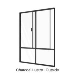 Single Slider over Double Low Lite Charcoal Lustre Outside Single Slider over Double Low Lite Charcoal Lustre Outside