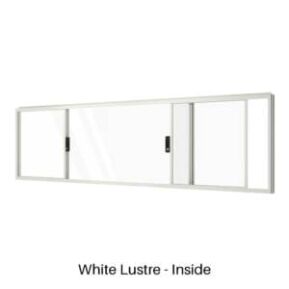 Double Sliding Window White Lustre Inside