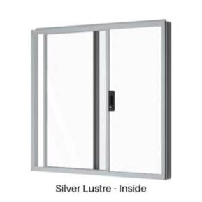 Single Sliding Window Silver Lustre Inside
