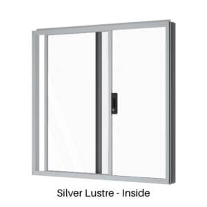 Single Sliding Window Silver Lustre Inside