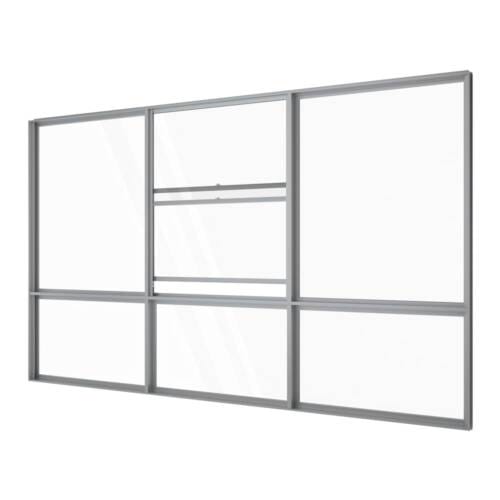 Centre Double Hung Window with Two Fixed Lites Over Three Lowlites