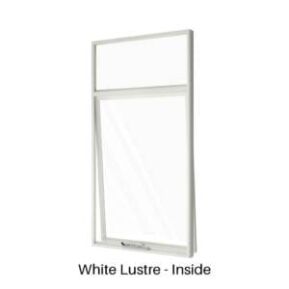 Single Awning with Fixed Hilite White Lustre Inside