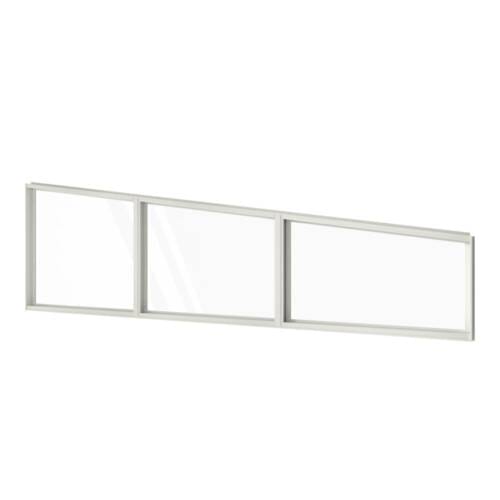 Three Panel Fixed Raked Window