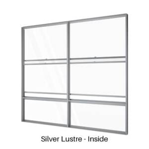 Double Double Hung over two Lowlites Silver Lustre Inside
