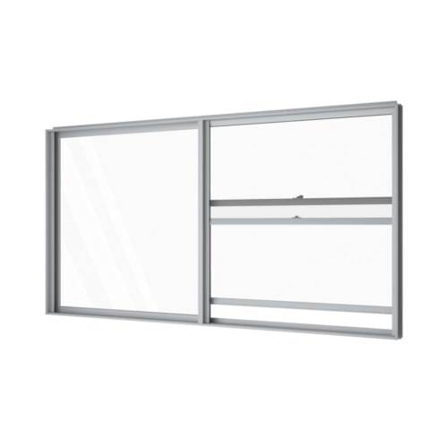 Single Double Hung with Fixed Lite