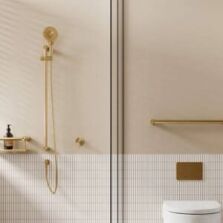 Rail-Mounted Hand Held Shower System Nero