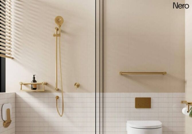 Rail-Mounted Hand Held Shower System Nero