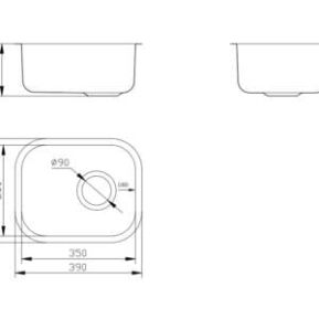 Alpine Capri Single Bowl Kitchen Sink Drawings Alpine Capri Single Bowl Kitchen Sink Drawings