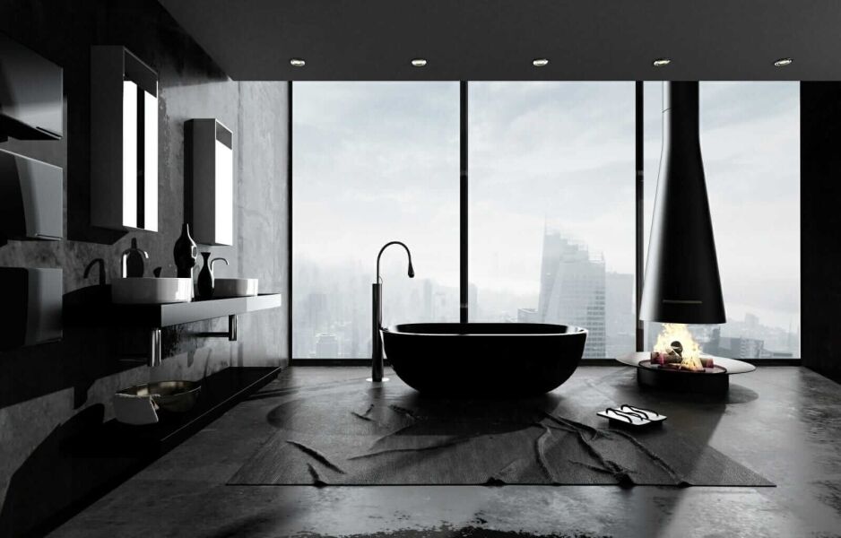 black bathrooms