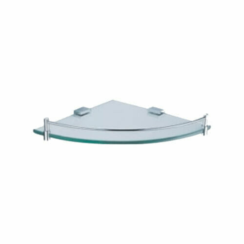 Square Corner Glass Shelf Round Corner Glass Shelf