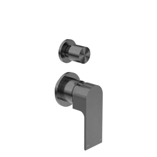 Bianca Shower Mixer With Diverter Separate Back Plate Gunmetal Bianca Shower Mixer With Diverter Separate Back Plate Gunmetal NR321511gGM