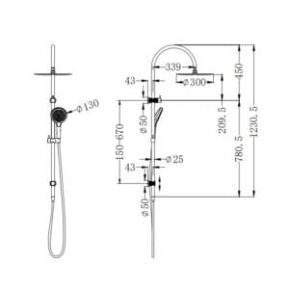 Opal Twin Shower With Air Shower II