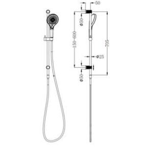 Opal Shower Rail Opal Shower Rail