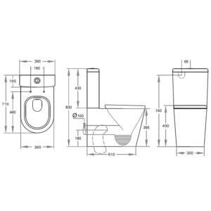 cube curved toilet specs