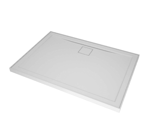 Daintree Shower Base Rectangle 1220 x 900mm Rear Outlet Shower Base Rectangle Rear Outlet