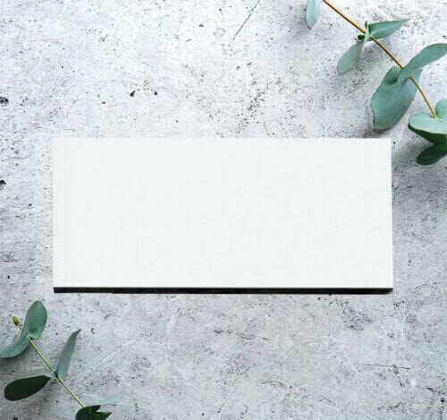 Gloss White Wall Tile (Rectified) 300x600mm White Wall Tile-300mm x 600mm