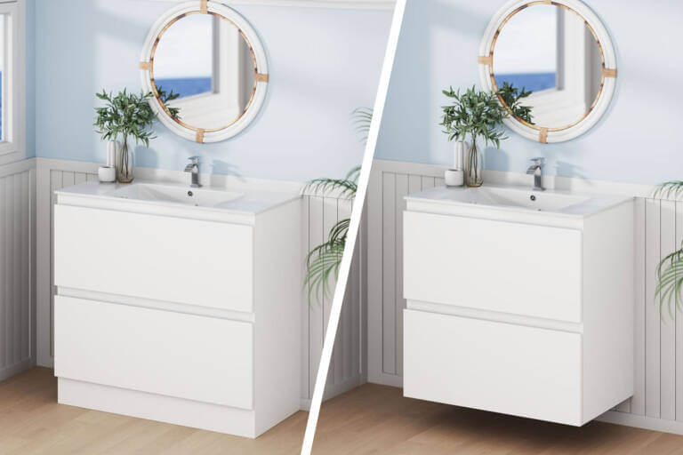 Freestanding vs Floating Vanities