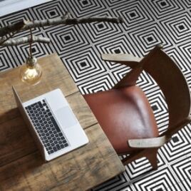 Luxello Black Ceramic Floor Tile