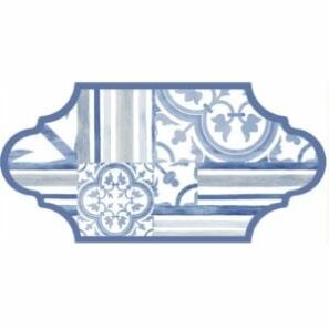 Garden Blue Feature Tile Variant 4