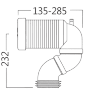 JT43 Variable S-Trap Pan Connector Specs