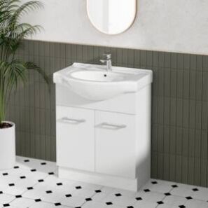 Jessica Semi-Recessed 700mm Bathroom Vanity Installation