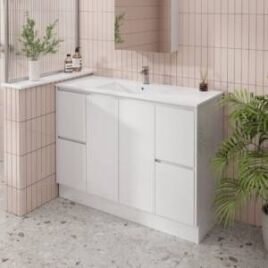 modern bathroom with Laura 120cm PVC Vanity