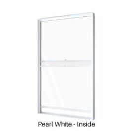 Single Double-Hung Window Pearl White Inside Single Double-Hung Window Pearl White Inside