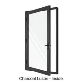 Single Front Entry Door Charcoal Lustre Inside Single Front Entry Door Charcoal Lustre Inside