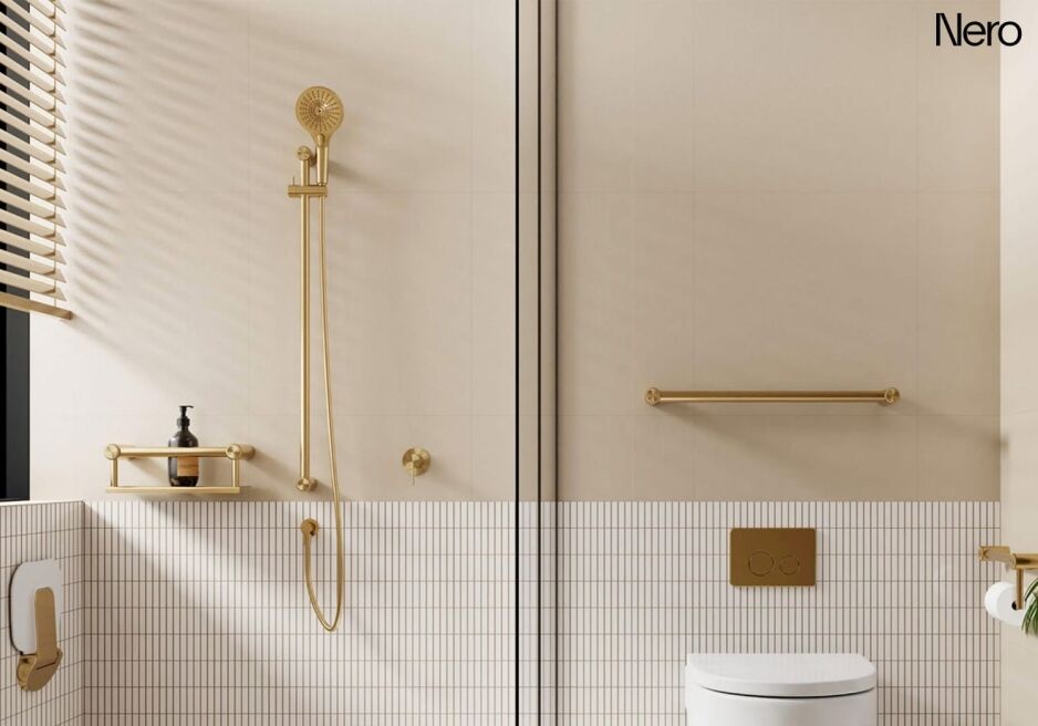 Rail-Mounted Hand Held Shower System Nero