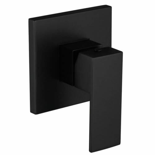 Cube Black Wall Mixer