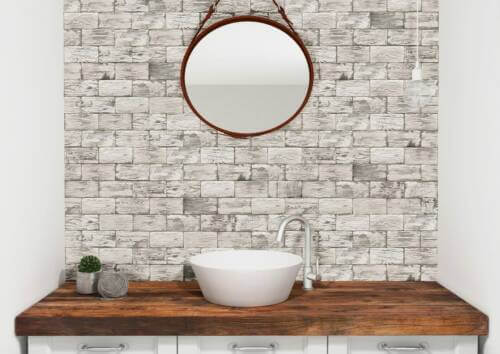 Aged Wood White Tile Perth Discount Guildford feature wall