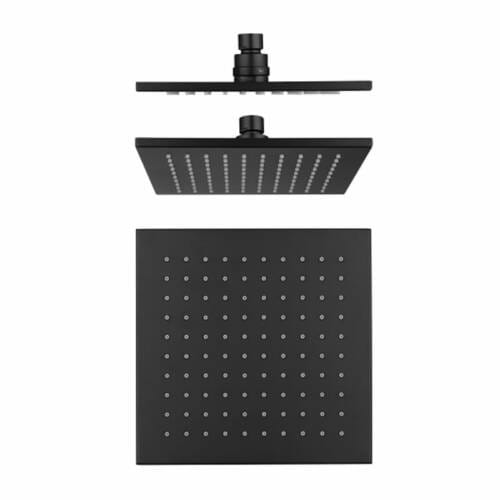 Cube Black Brass Shower Head