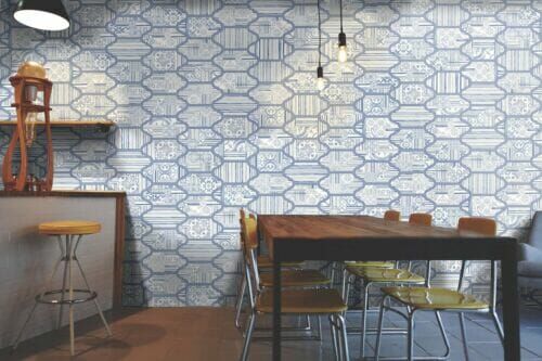 Garden Blue Feature Tile