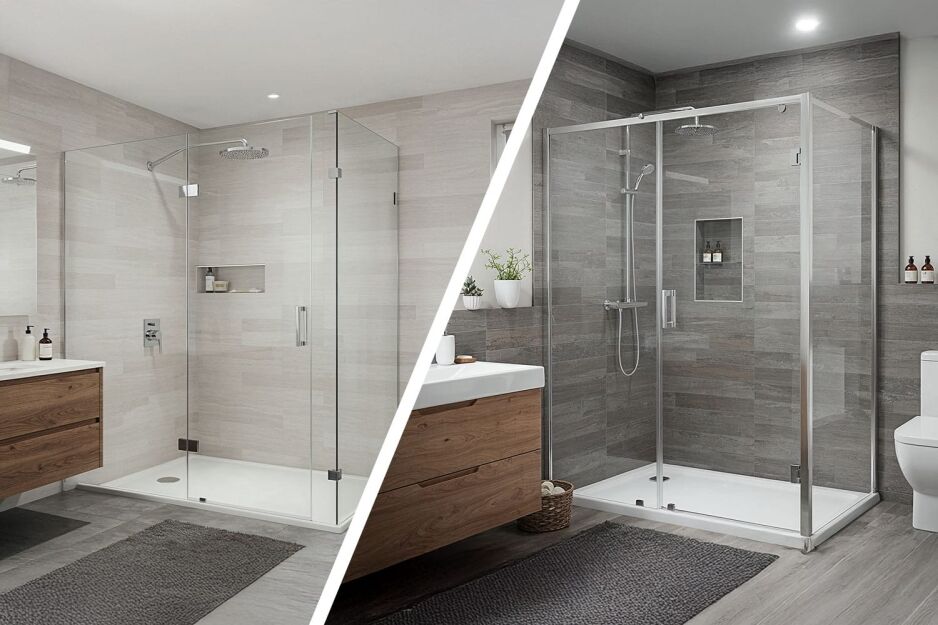 Frameless Shower Screens vs. Semi-Frameless