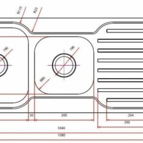 Classic Square 1080 Kitchen Sink Specs