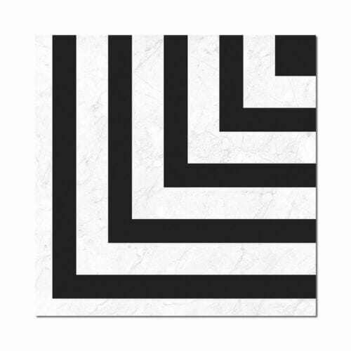 luxello black feature ceramic tile